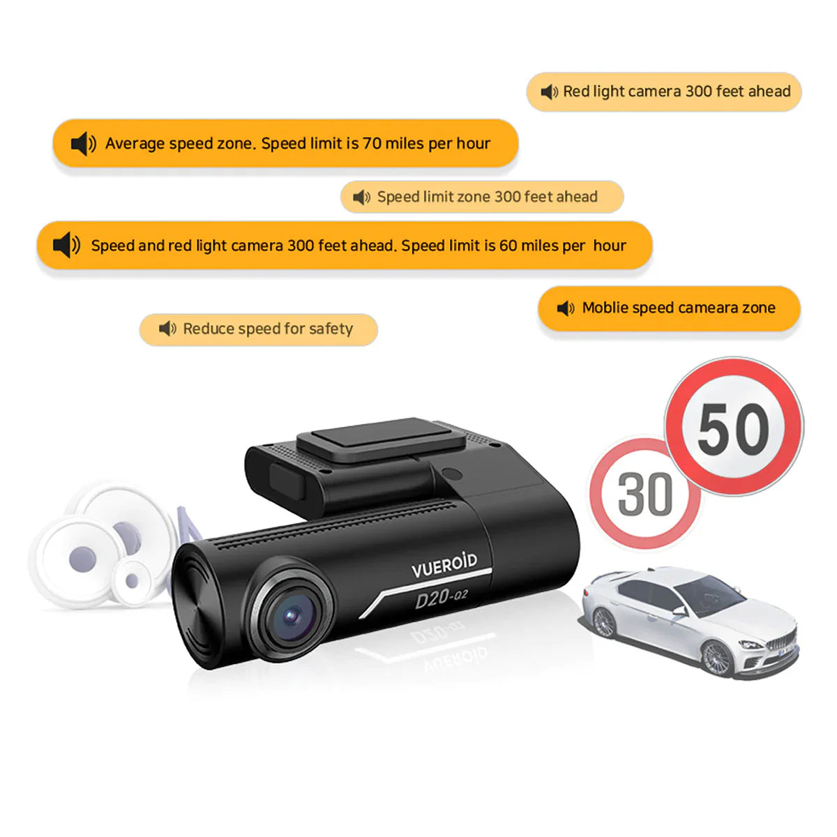 Vueroid D20-Q2 Dashcam