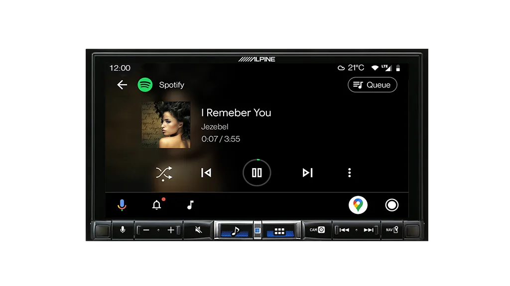 Alpine iLX-507Ai 7” High-Res Audio Receiver with Wireless Apple CarPlay & Android Auto