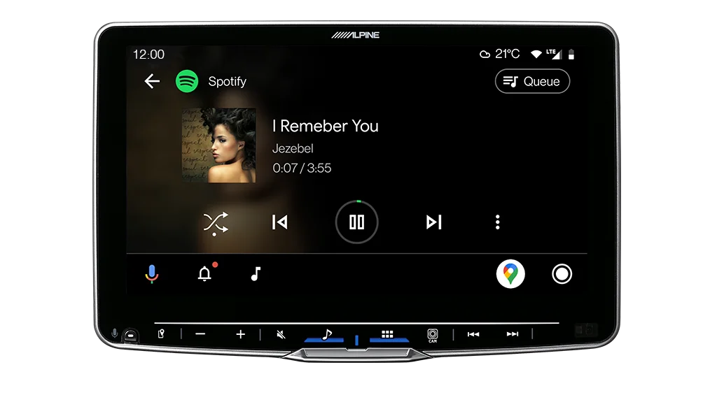 Alpine iLX-F509Ai Halo 9” High-Res Audio Receiver with Wireless Apple CarPlay & Android Auto
