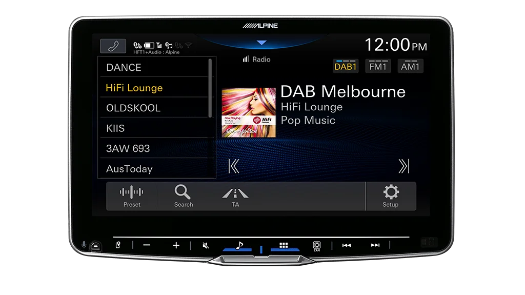 Alpine iLX-F509Ai Halo 9” High-Res Audio Receiver with Wireless Apple CarPlay & Android Auto