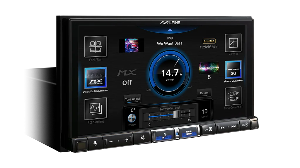Alpine iLX-507Ai 7” High-Res Audio Receiver with Wireless Apple CarPlay & Android Auto