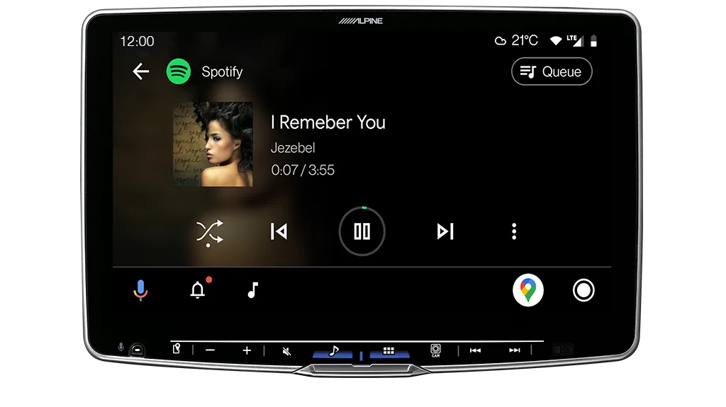 Alpine iLX-F511Ai Halo 11” High-Res Audio Receiver with Wireless Apple CarPlay & Android Auto