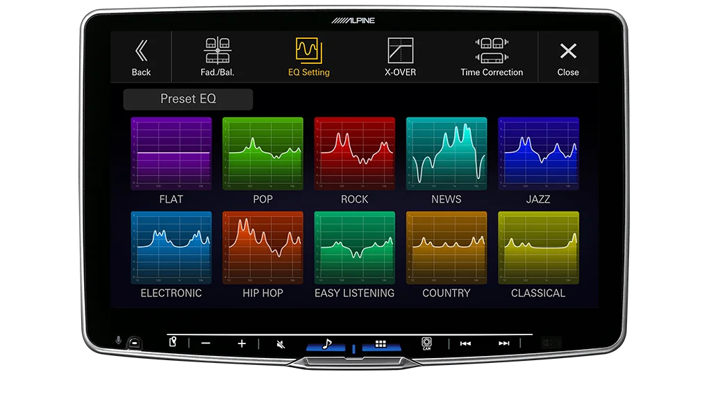 Alpine iLX-F511Ai Halo 11” High-Res Audio Receiver with Wireless Apple CarPlay & Android Auto