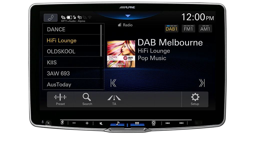 Alpine iLX-F511Ai Halo 11” High-Res Audio Receiver with Wireless Apple CarPlay & Android Auto