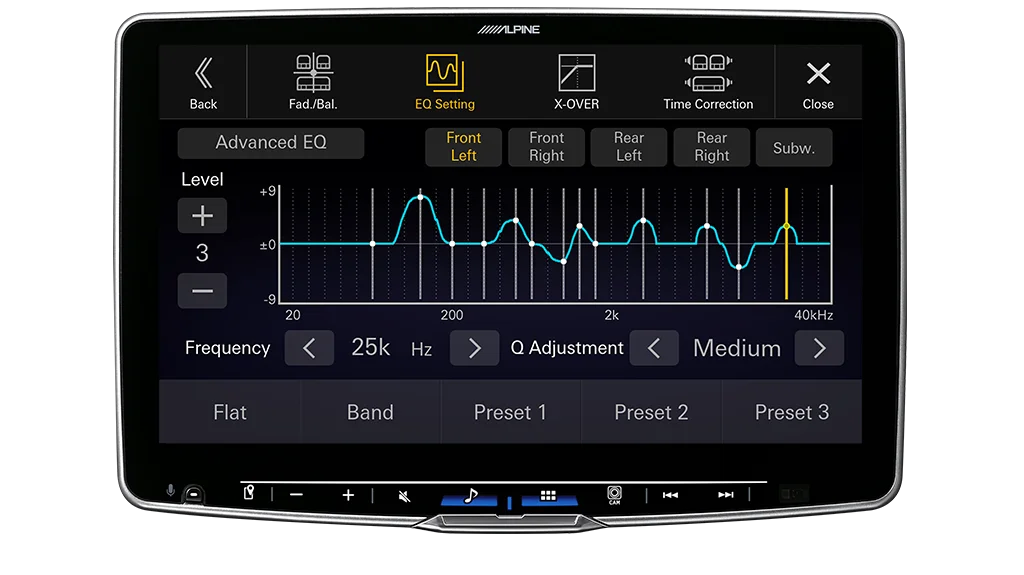 Alpine iLX-F511Ai Halo 11” High-Res Audio Receiver with Wireless Apple CarPlay & Android Auto