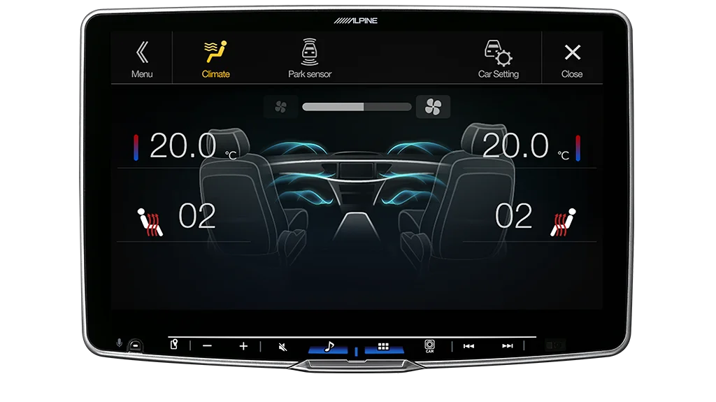 Alpine iLX-F511Ai Halo 11” High-Res Audio Receiver with Wireless Apple CarPlay & Android Auto