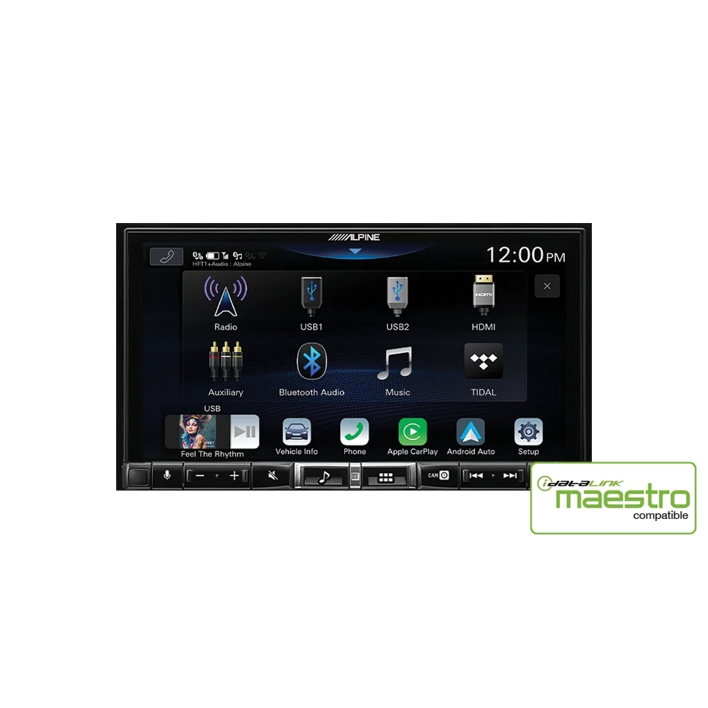 Alpine iLX-507Ai 7” High-Res Audio Receiver with Wireless Apple CarPlay & Android Auto